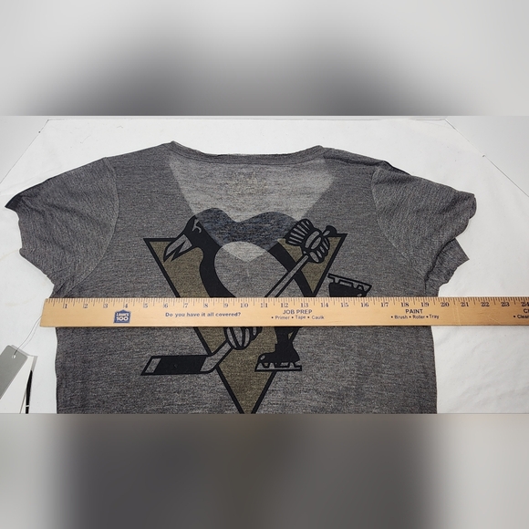NWT Touch By Alyssa Milano NHL Pittsburgh Penguins Women's T-Shirt Large Black - Picture 7 of 16